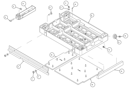 Section 08 Diagram and Parts List for MK-5009T 160646 MK Diamond Concrete Saw
